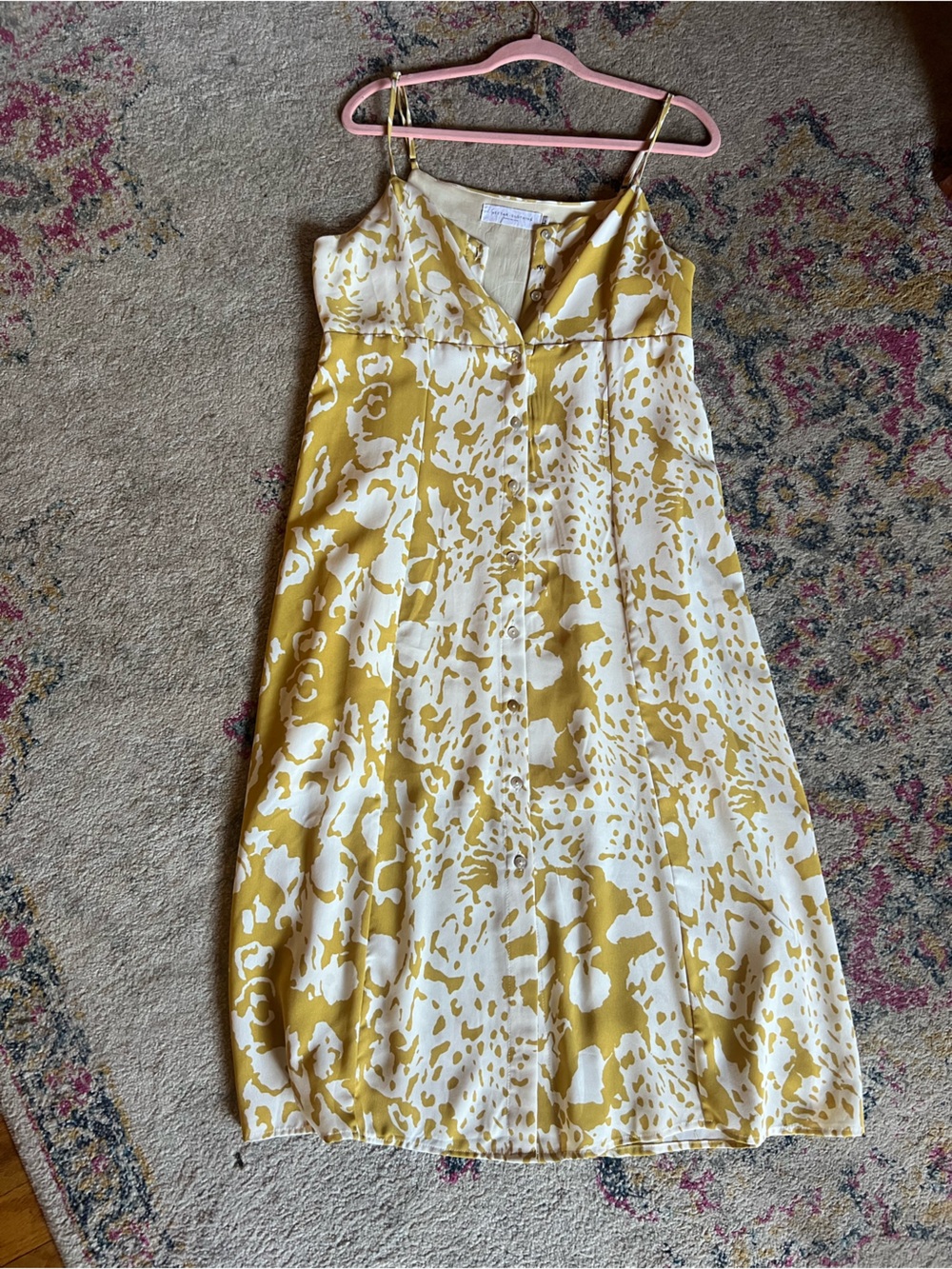 Cami Yellow & White Floral Midi Dress